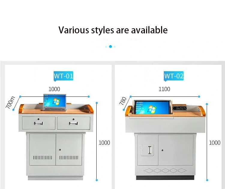 Projection Matching Digital Podium Teacher Multimedia Platform Teaching Educational Equipment Lockable LCD Host