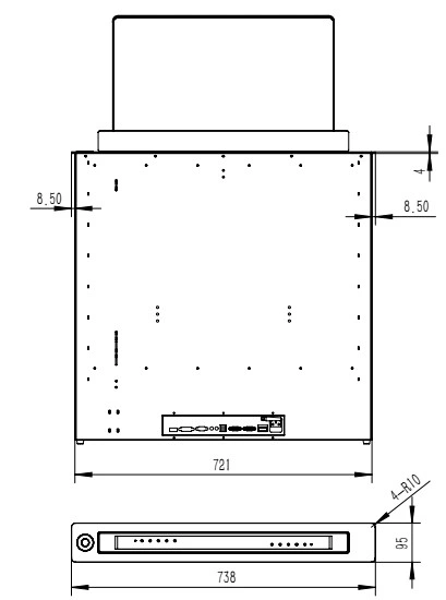 Retractable Motorized Computer Monitor Lift Audio Conference System