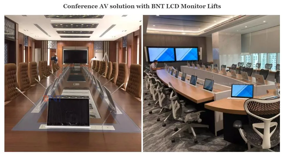 Bnt Conference Touch Meeting LCD Monitor Motorized Lift Mechanism for AV Solution