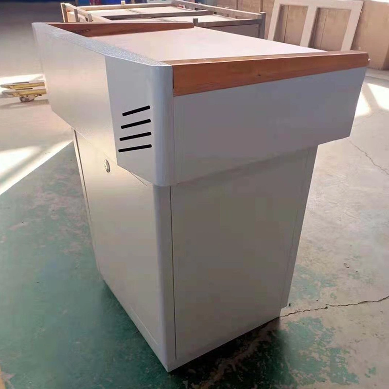 Teacher′ S Class Equipment Multifunctional Lecture Table Steel Lectern