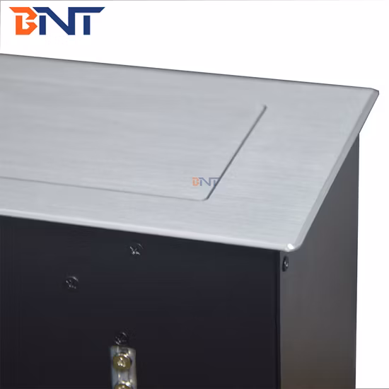Mesa de conferencias plegable frontal de 16 grados, elevador de monitor de pantalla retráctil motorizado emergente automático de 21,5"