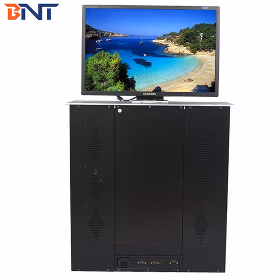 Mesa de conferencias plegable frontal de 16 grados, elevador de monitor de pantalla retráctil motorizado emergente automático de 21,5"