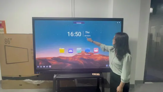 Pizarra interactiva portátil de 55/65/75/86 pulgadas, tablero de enseñanza para el hogar inteligente, TV LCD
