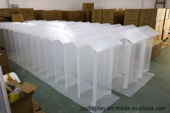 Atril de púlpito de iglesia de podio de acrílico transparente barato personalizado al por mayor