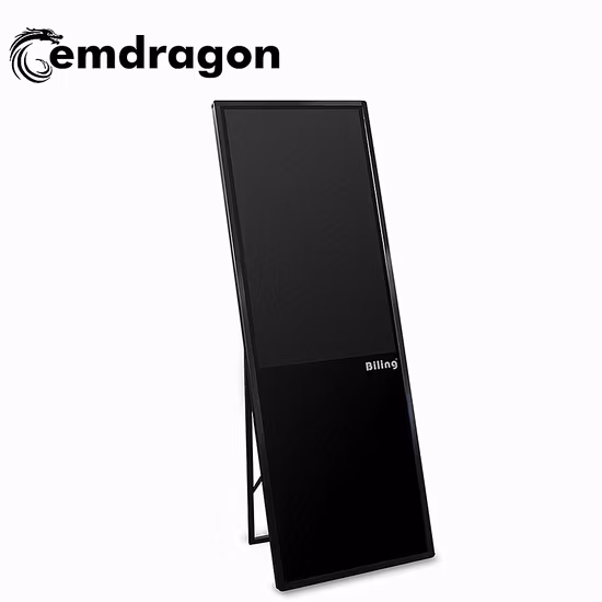 Pantalla portátil de señalización digital de publicidad LCD WiFi de 43 pulgadas para tienda minorista